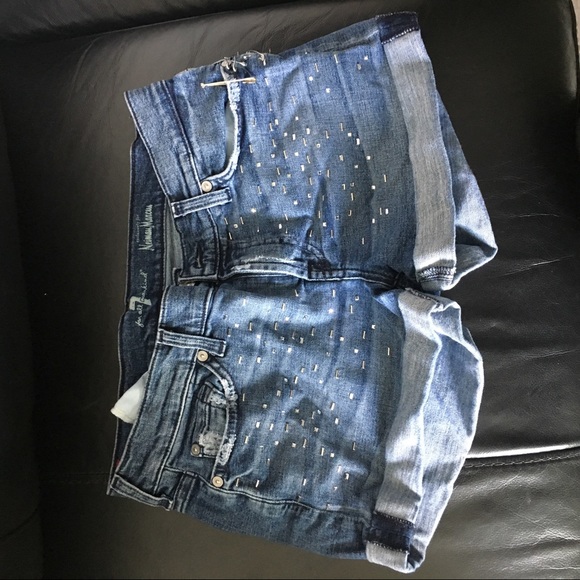 Seven Jean shorts with embellishments - Picture 1 of 5